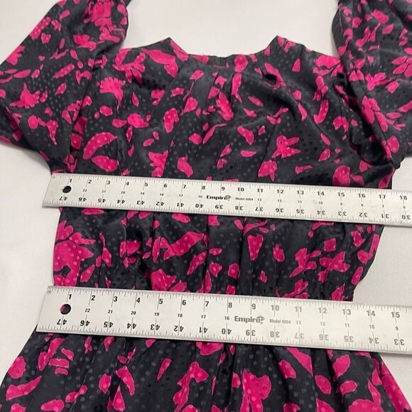 Hal Ferman VTG Purple Black Dress Size 16 Union Made - Picture 5 of 8